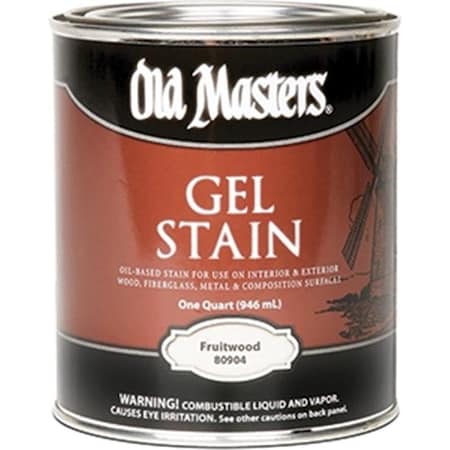 Old Masters 80904 Fruitwood Gel Stain - 1 Quart 86348809048